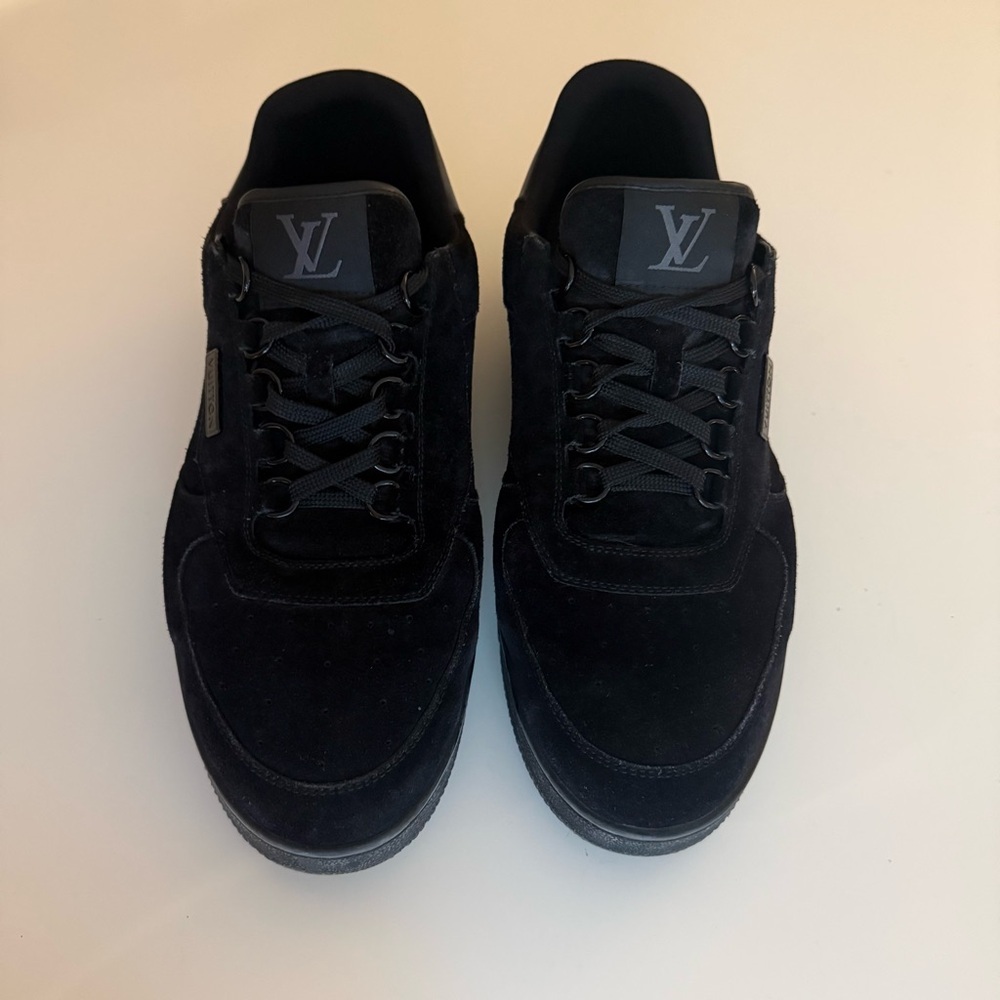 Louis Vuitton Virgil Abloh Black Suede Low Top Sneakers Men’s 9.5 - Picture 10 of 10